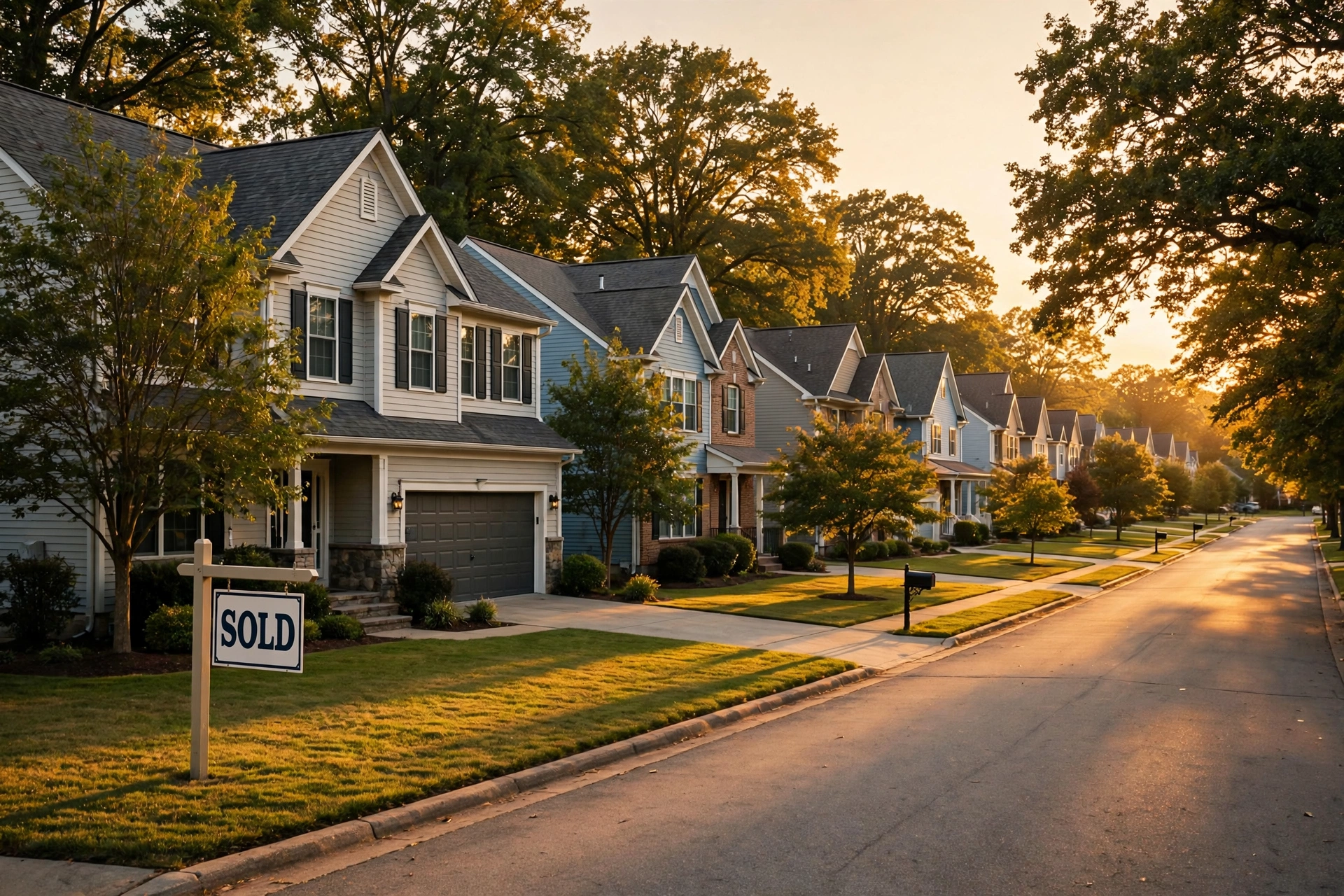 American homes in a suburban neighborhood — housing market 2026
